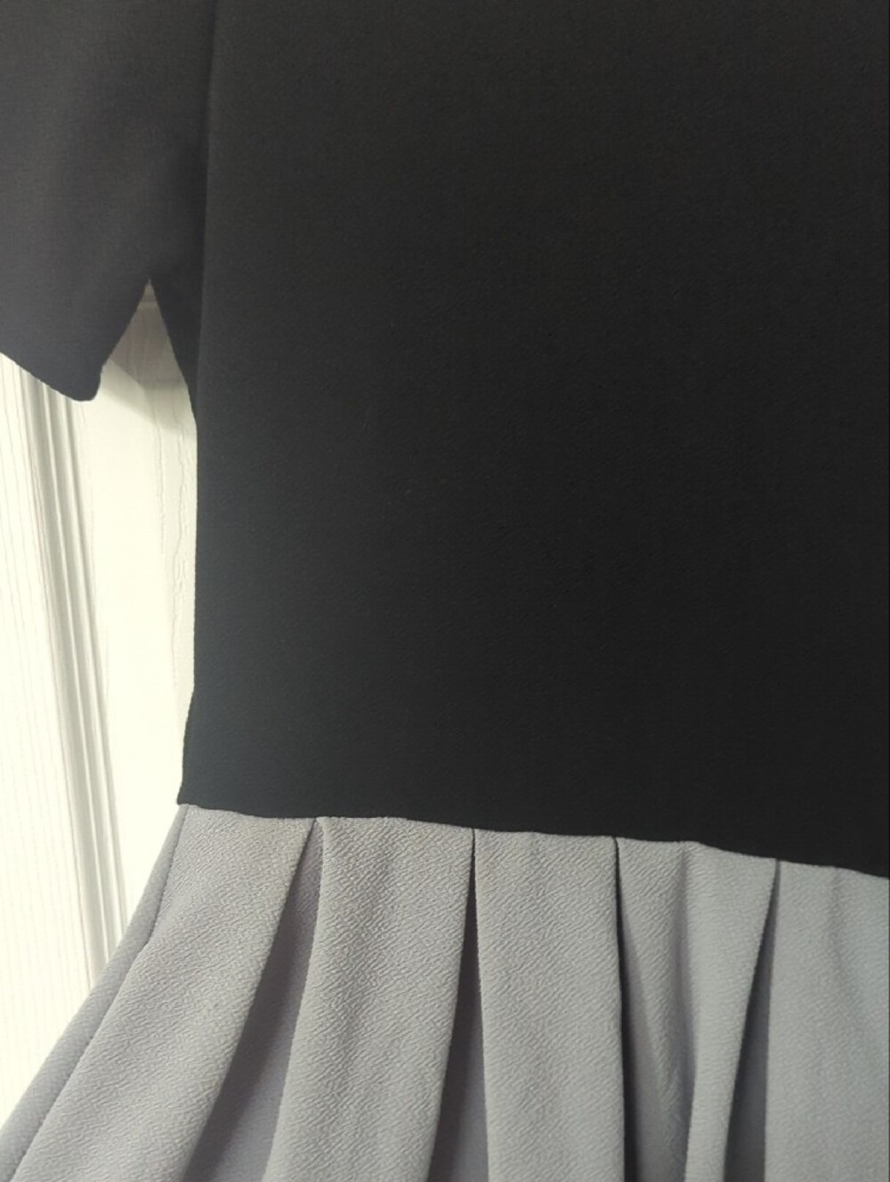 LuLaRoe Black & Gray Colorblock Dress - Picture 3 of 8